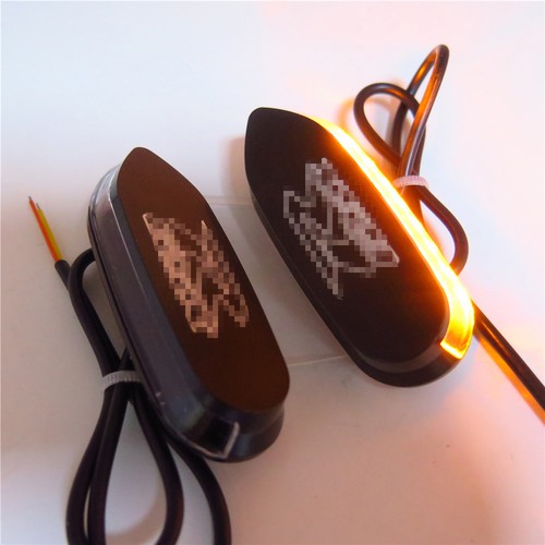Led amber signal mirror block - led,