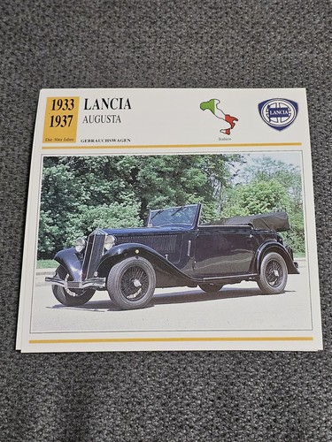 Lancia augusta history - augusta, &