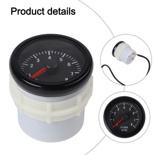 52mm rpm analogue tachometer - 52mm,