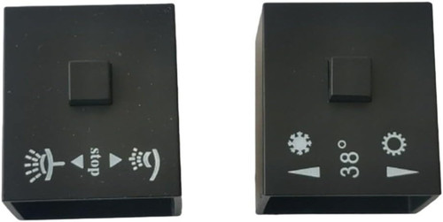 Black thermostatic handle - black,