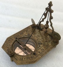 Nautical Sundial Compass Brass