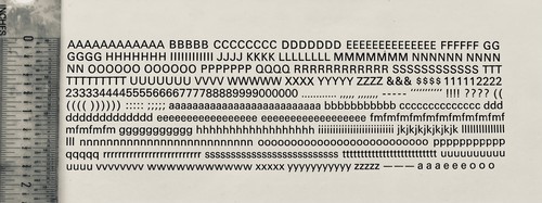 New letterpress type - type, pt