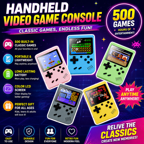 Handheld retro game - retro,