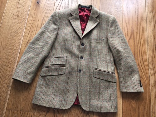Daks tweed herringbone jacket - daks,