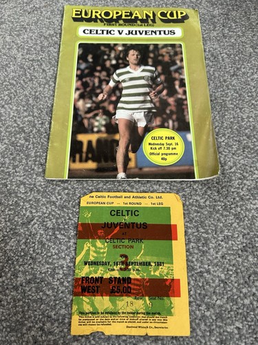 Celtic juventus programme - celtic, fc