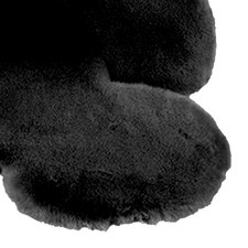 Black 45x60 cute - black, rug