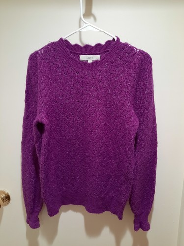 Loft purple sweater size - purple,
