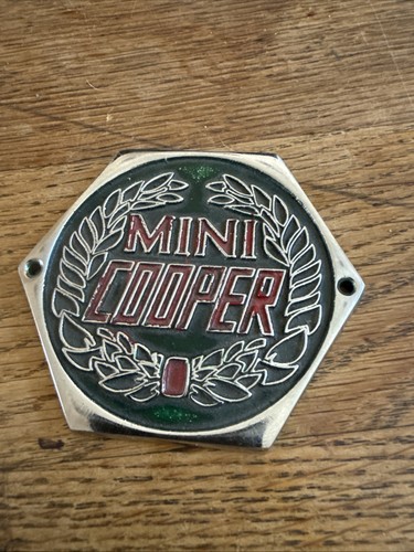 Metal mini cooper badge - metal,