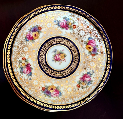 Pair antique cauldon - antique, england