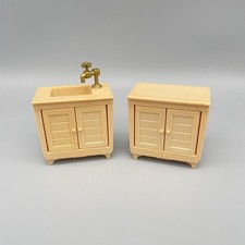 Sylvanian Families Meadowcroft Cottage Kitchen Sink Cupboard Vintage 1985 