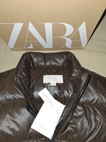 Men zara down gilet brown - men's,
