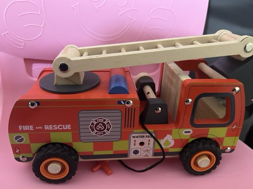 Aldi wooden fireman - wooden,