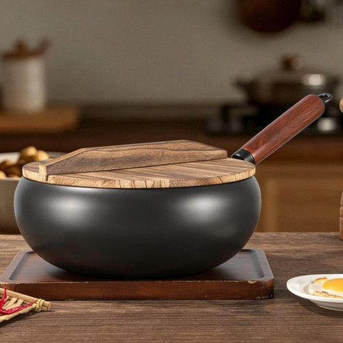 28cm cast iron wok non - iron,