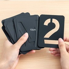 42xHollowed Letter Stencils Kit Letter Number Symbols Templates Copying Stencils