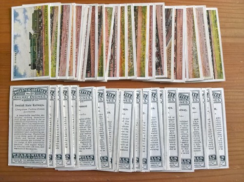 Wills cigarette cards railway - cigarette, cards: