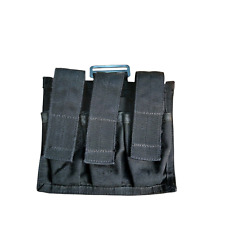 Blackhawk Triple Mag Pouch Tactical Assault Ex Police Security Black Belt loop