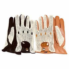 Leather Crochet String Back