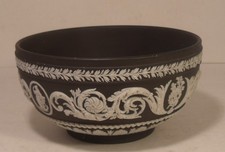 Wedgwood Black Jasperware Arabesque 5"  Bowl