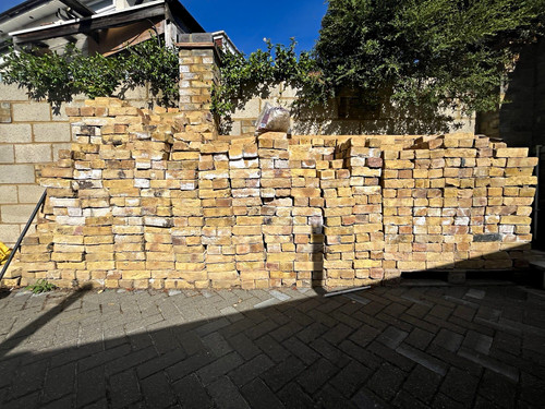 Yellow old brick - ,, rustic