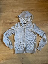 Lipsy Grey Velvet ZipUp Hoody