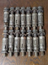 Vintage M16 Rawl Bolt Anchor Fixings 16mm / 5/8 - Bolt Length 125mm / 5" X14