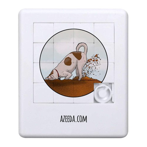 Digging dog sliding - sliding, puzzle