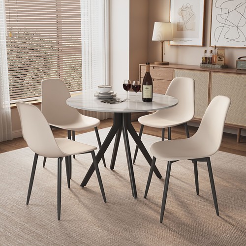 Aspen sintered stone - aspen, round