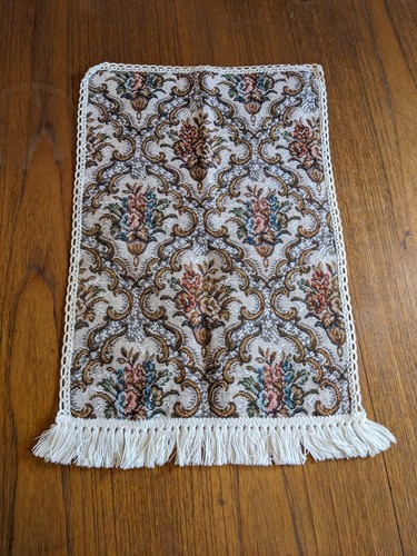 Vintage woven antimacassar - vintage,