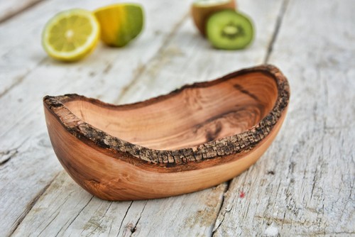 Olive wood bowl handmade - wood,