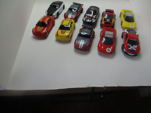Micro scalextric racing cars