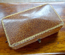 antique Edwardian art deco jewellery box for cufflinks earrings pin brooch -X152