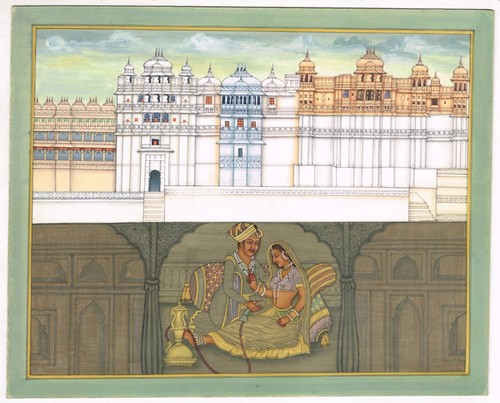 Mughal school painting - school,