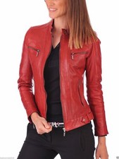 Womens lamb skin red - skin, designer