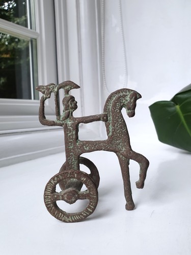 Vintage bronze etruscan horse - etruscan,