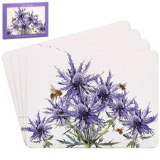 4pcs Purple Thistles Cork