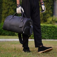 Mens leather duffle - ,