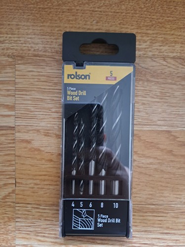 Rolson piece wood drill - 5, bit