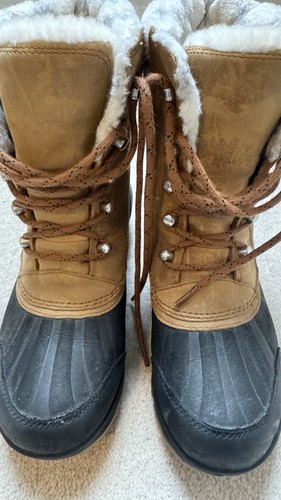 Sorel boots black and tan - tan, 5.5