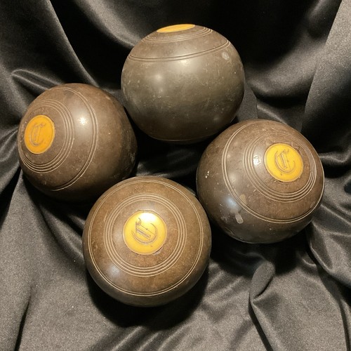 Antique set four burlwood - four,