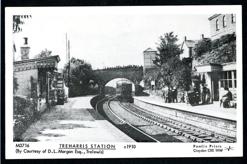 Treharris railway station - railway,