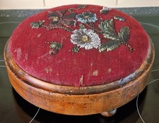 Beadwork Circular Footstool
