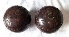 Henselite  Lawn Bowls x 2 Size 2 Super Grip (Used)
