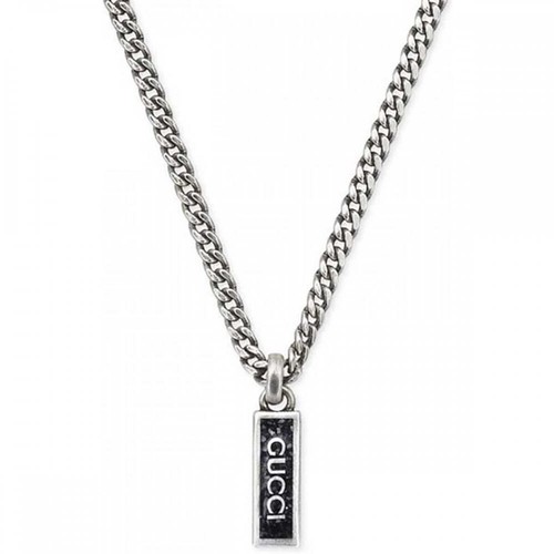 Gucci tag black enamel - enamel, logo