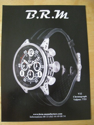 Brm v12 chronograph valjoux - v12,