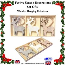 Set wooden reindeer - set,