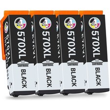 4 Black Ink Cartridges for