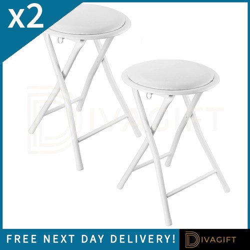 White folding stool - x,
