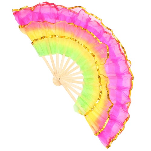 Reusable bamboo dance fan for - dance,
