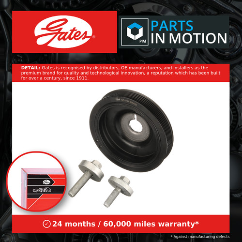 Crankshaft pulley fits - crankshaft, (tvd)