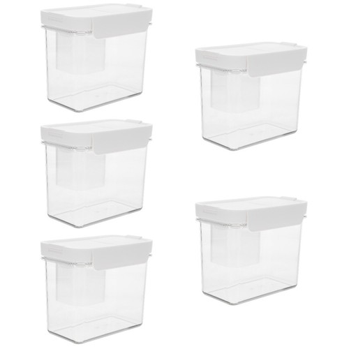 5pcs transparent reusable - transparent,